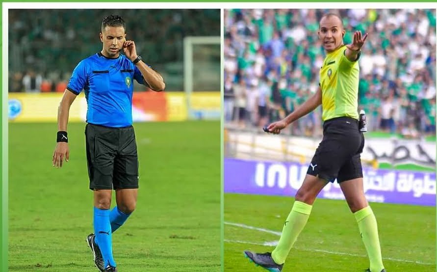 حصول الحكم حمزة الفارق وياسين بوسليم من عصبة جهة بني ملال خنيفرة لكرة القدم على الشارة الدولية