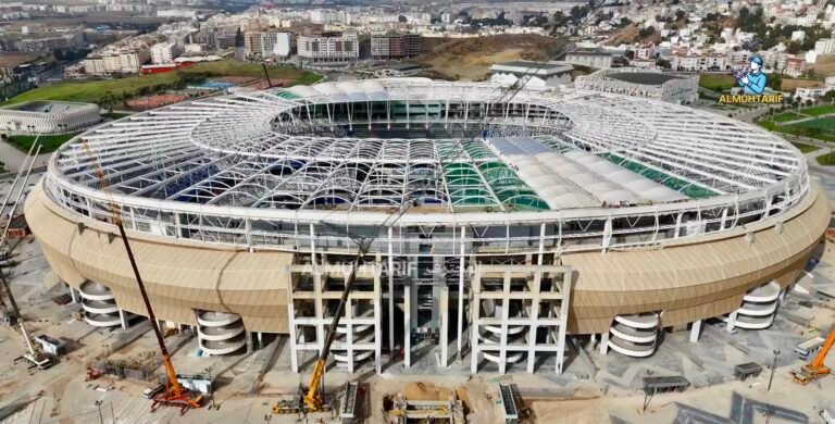 شركتين مغربيتين يشرفان على الأشغال النهائية لملعب طنجة الكبير