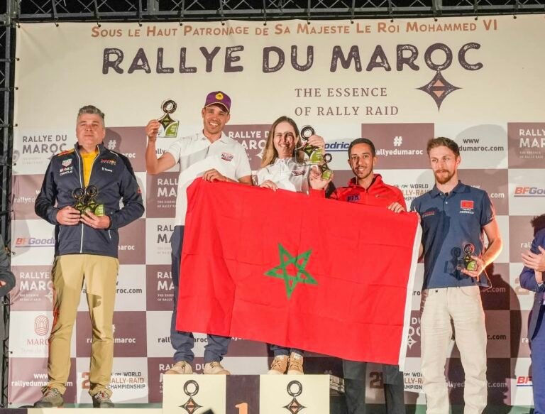 علي أوباسيدي و حنان عمراوي يتوجان في رالي المغرب للمرة الثانية