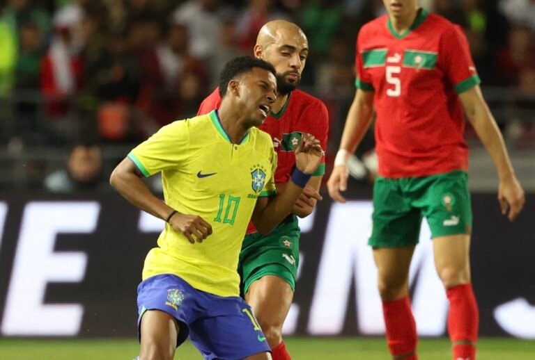منتخب البرازيل يفقد نجمه رودريغو في لقاء المنتخب المغربي